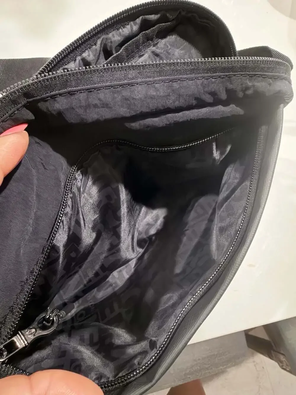 True Religion Black Porter Crossbody Sling Bag